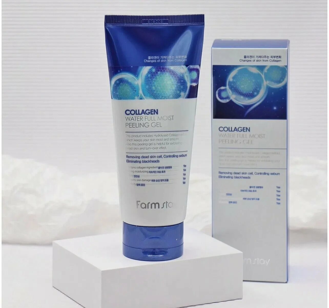 коллагеновый пилинг-скатка farmstay collagen water full moist peeling gel. Farmstay collagen water full moist peeling gel. пилинг farmstay collagen water full moist 180 мл. пенка для умывания осветляющая с коллагеном 3w clinic collagen white foam cleansing 180 ml. Collagen peeling.