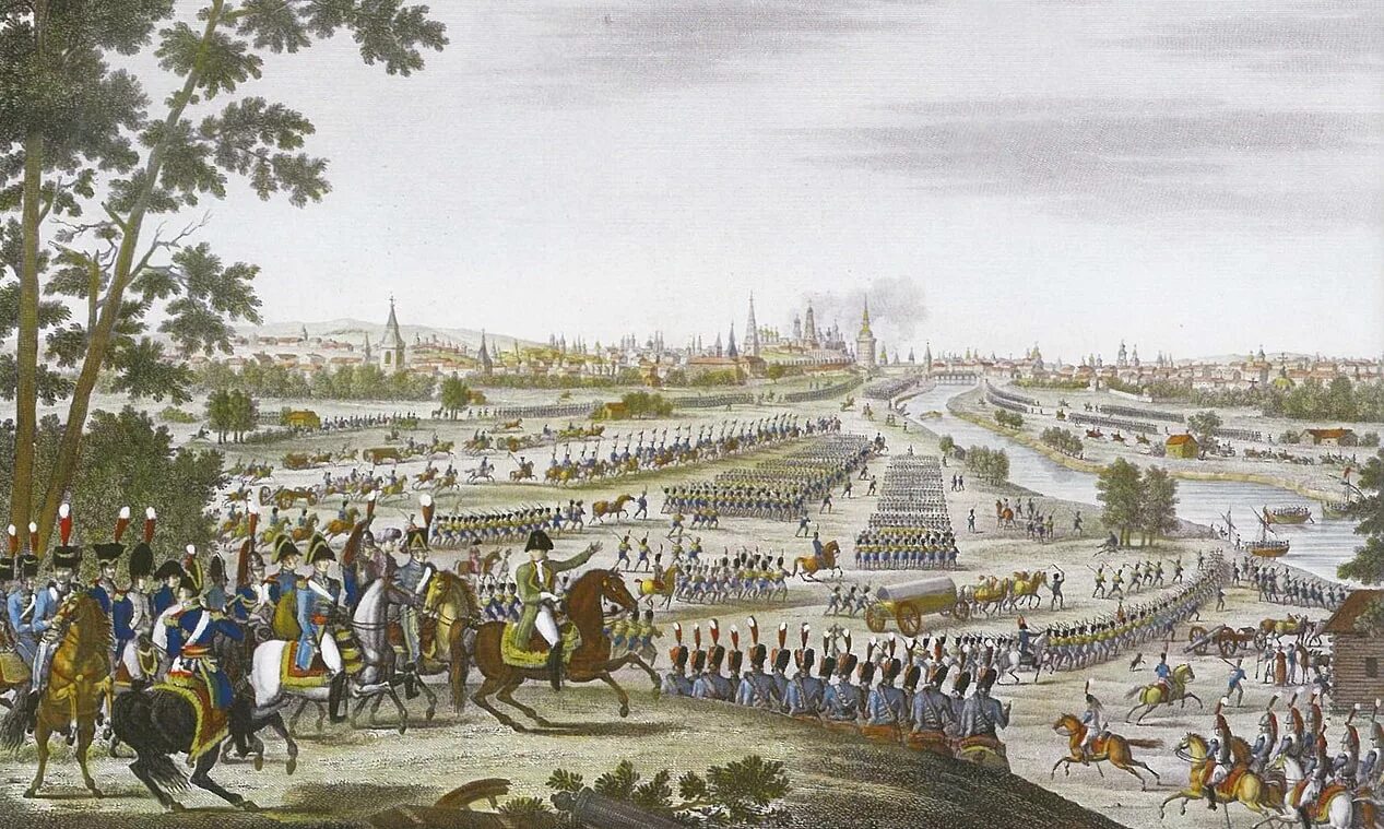 Наполеон 1812. Вступление французов в Москву 1812.
