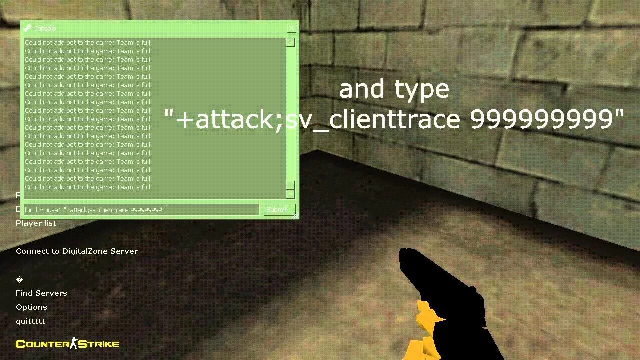 Clienttrace для Counter-Strike 1.6. Код Counter Strike. Код для контр страйк 1.6. Чит контр страйк 1.6. Бинд на ноуклип в кс2