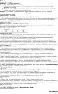 Проверочная работа по литературе шинель 8 класс