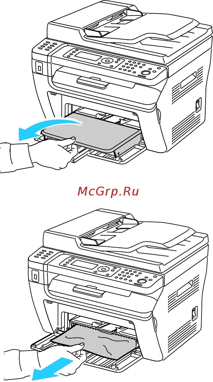 Xerox застряла бумага