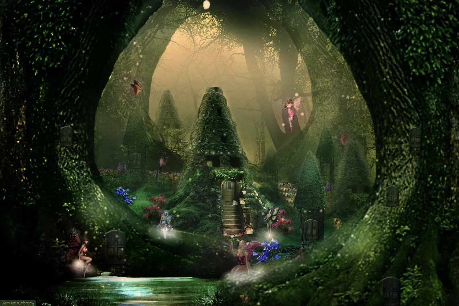 Волшебные картинки. Зачарованный лес (чудесный лес) (1986). Сказочный лес. Волшебный лес. Волшебный сказочный лес.