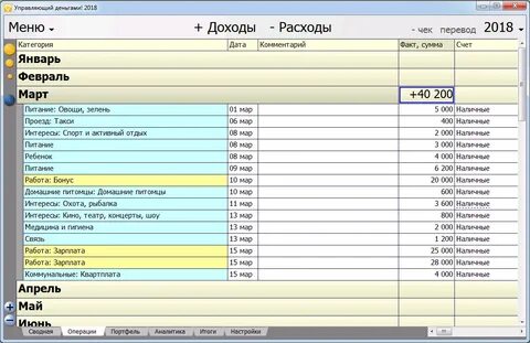 Ведем домашнюю бухгалтерию