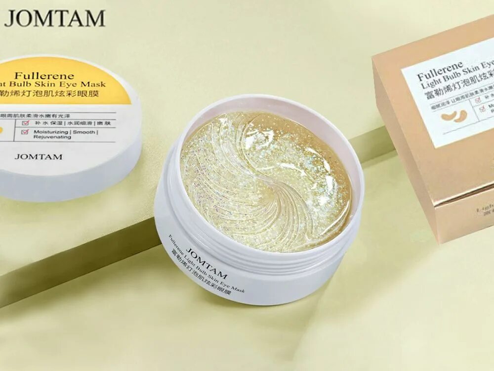 Jomtam косметика пробники. Патчи гидрогелевые с фуллереном fullerene Light Bulb Skin Eye Mask jomtam 60шт. Патчи jomtam fullerene. Jomtam гидрогелевые омолаживающие патчи. Гидрогелевые патчи для глаз 60шт jomtam.