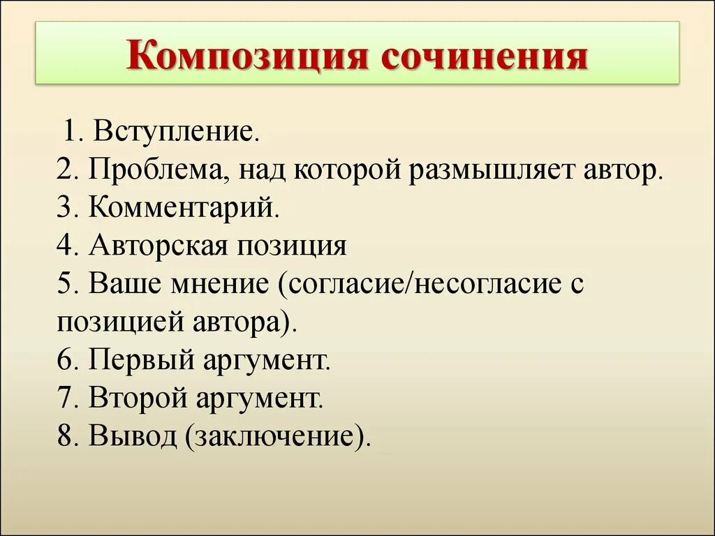 Как написать сочинение план 6 класс. Композиция сочинения ЕГЭ. Композиция сочинения ЕГЭ по русскому языку. Композиция сочинения ЕГЭ русский язык. План сочинения ЕГЭ.