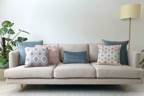 Cushions on the sofa