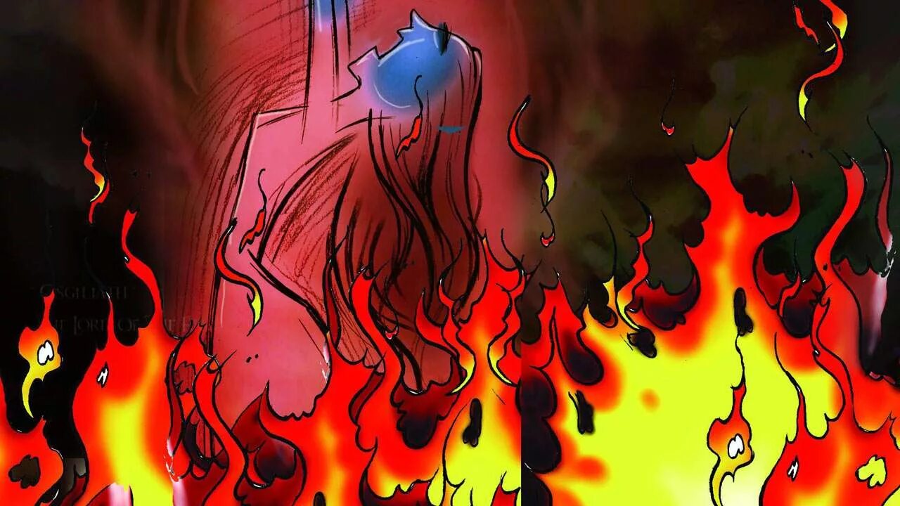 While you burning alive