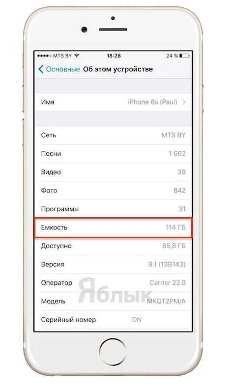 Память айфона сколько гб. Айфон 64 ГБ скрин. Максимальная память на 6 айфон. Максимальная емкость памяти айфон 6. Память айфонов в ГБ.