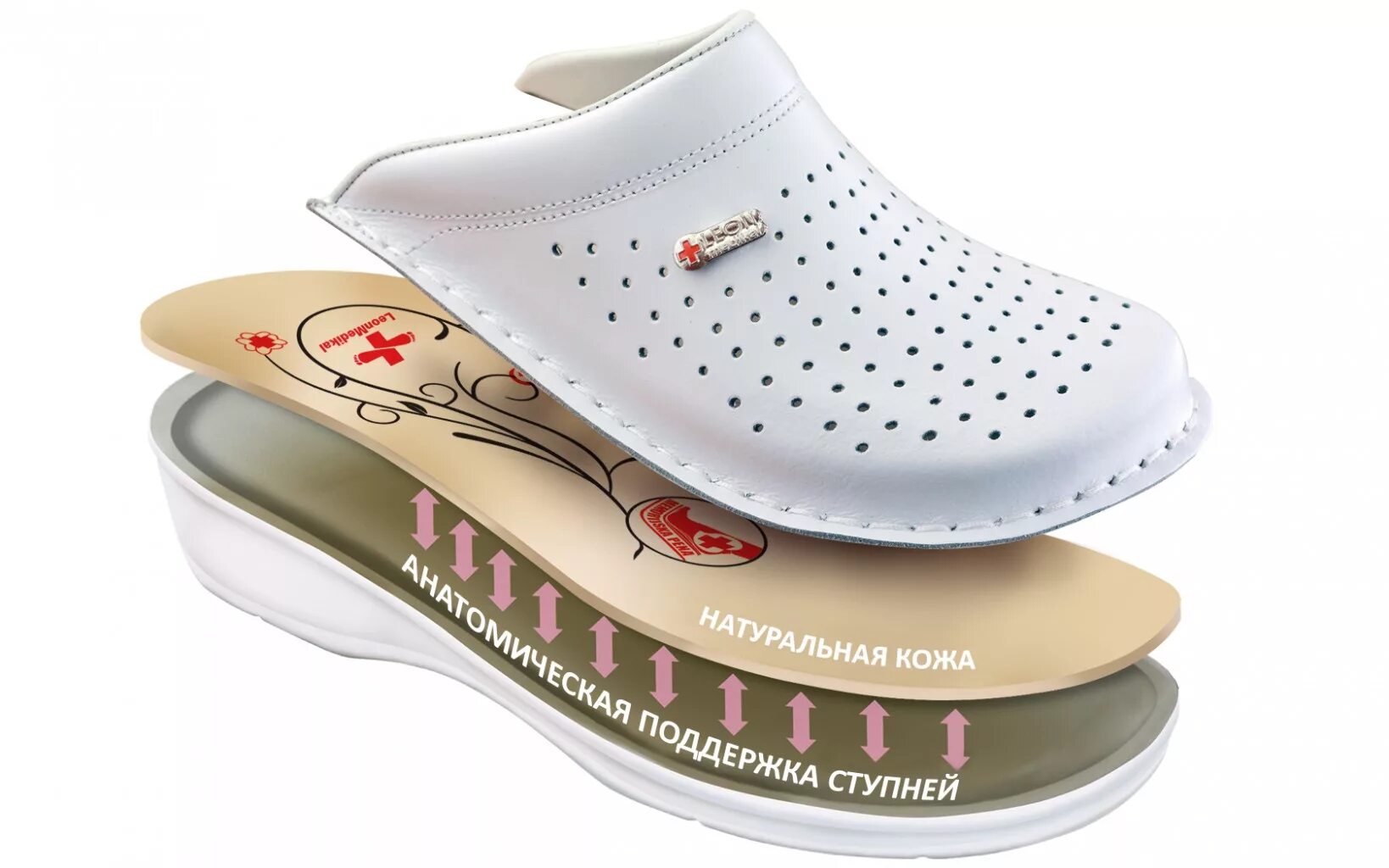 Nursing Care BE6A03 ортопедические сабо синий - купить в Москве в интернет-магаз