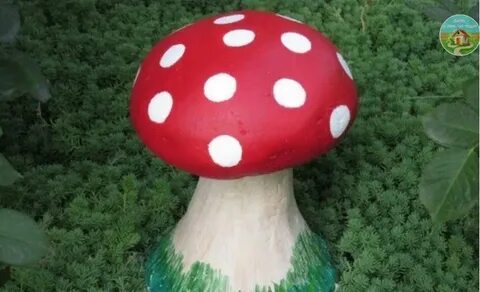 Грибочки для сада своими руками