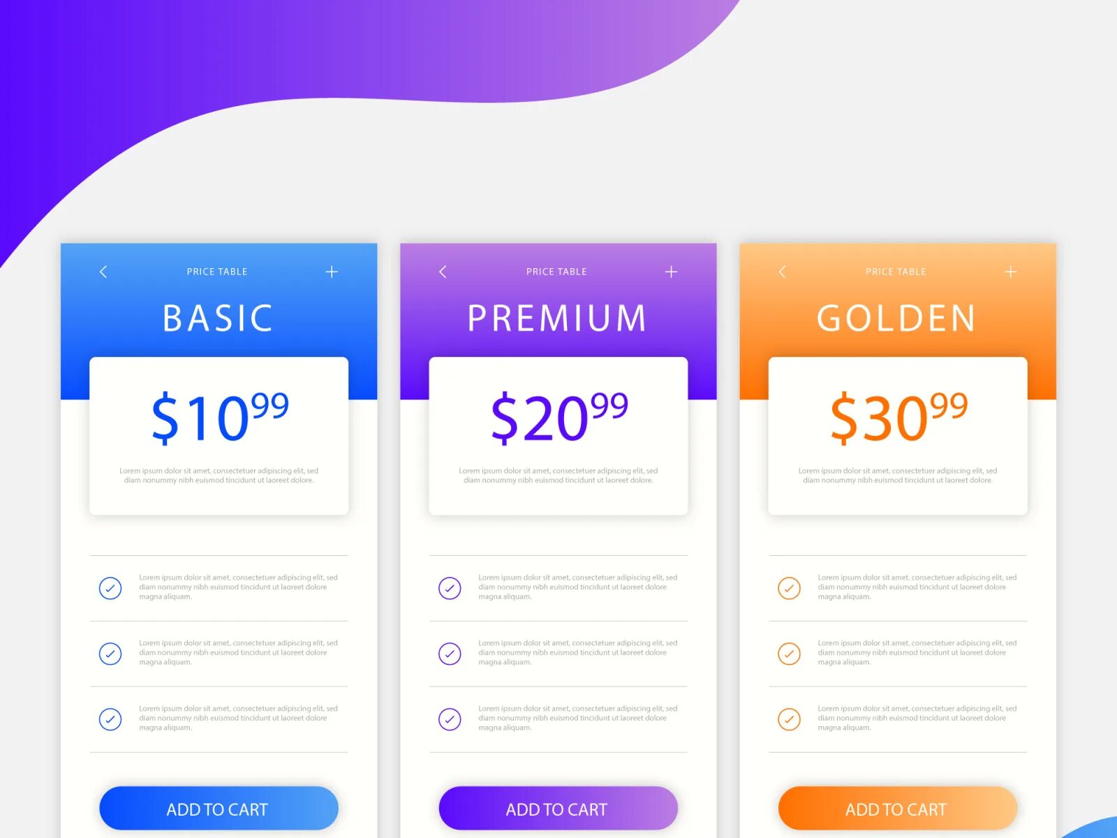 Pricing Table. Price Table. Pricing Design. Prices UX.