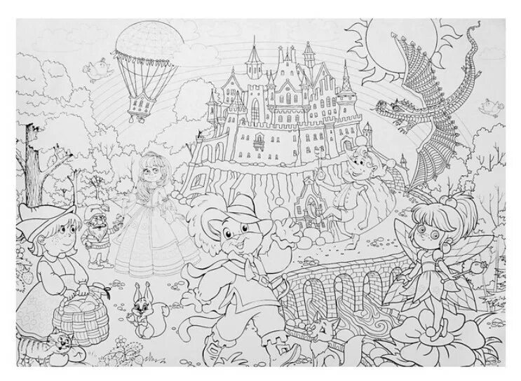 Мега раскраска для детей распечатать бесплатно Плакат-раскраска Coloring pages, Coloring for kids, Tapestry