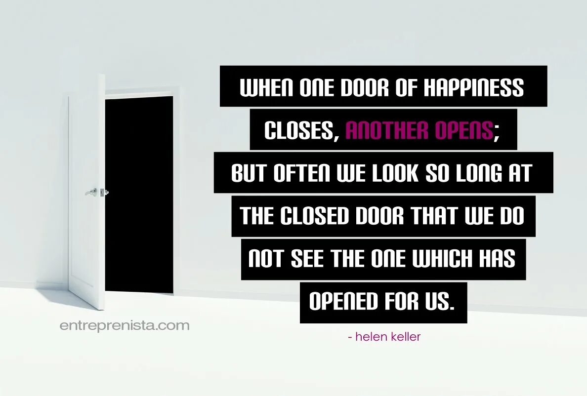 Переведи слово дверь. When one Door closes another opens. When one Door of Happiness closes, another opens. One Door closes another one opens. The Door to Happiness.