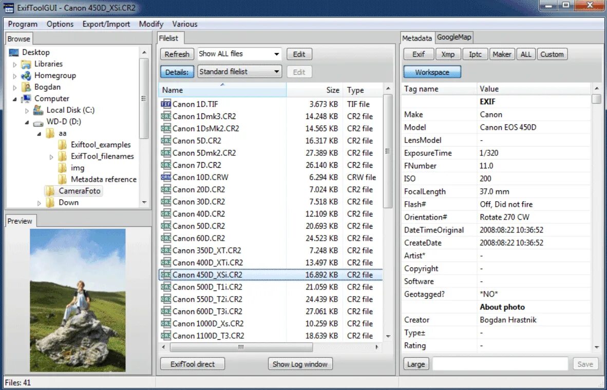 Edit metadata