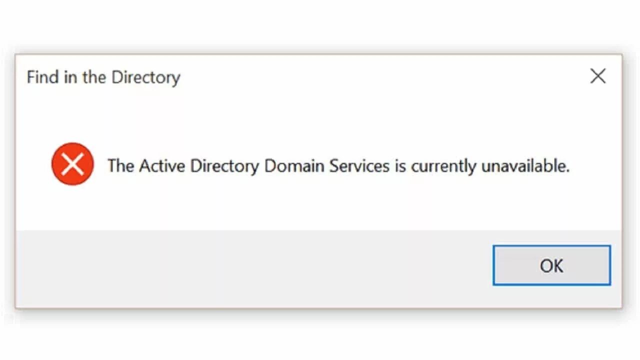 Active directory недоступны принтер что делать. Ошибка active directory. доменные службы active directory недоступны. service unavailable виндовс 10. доменные службы active directory сейчас недоступны.