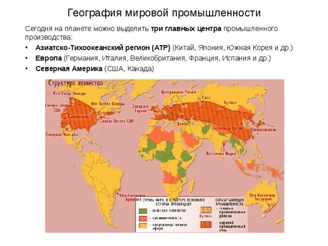 География мировой промышленности. География отраслей мирового хозяйства. География мировой экономики. География отраслей мирового производства. Тест по географии промышленность 10 класс