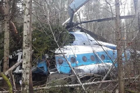 Упал вертолет сегодня