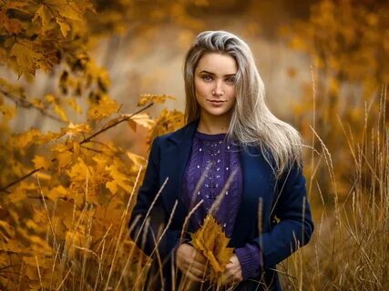 Осенняя фотосессия женская