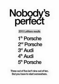 Nobody s perfect перевод