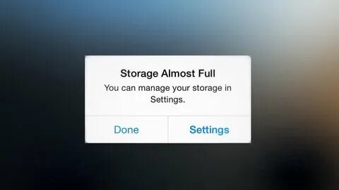 Storage full