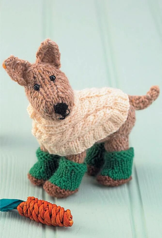 Вязаная собачка. Вязаная собачка. Как связать собаку спицами. Как связать собаку спицами. Вязаная собачка спицами.