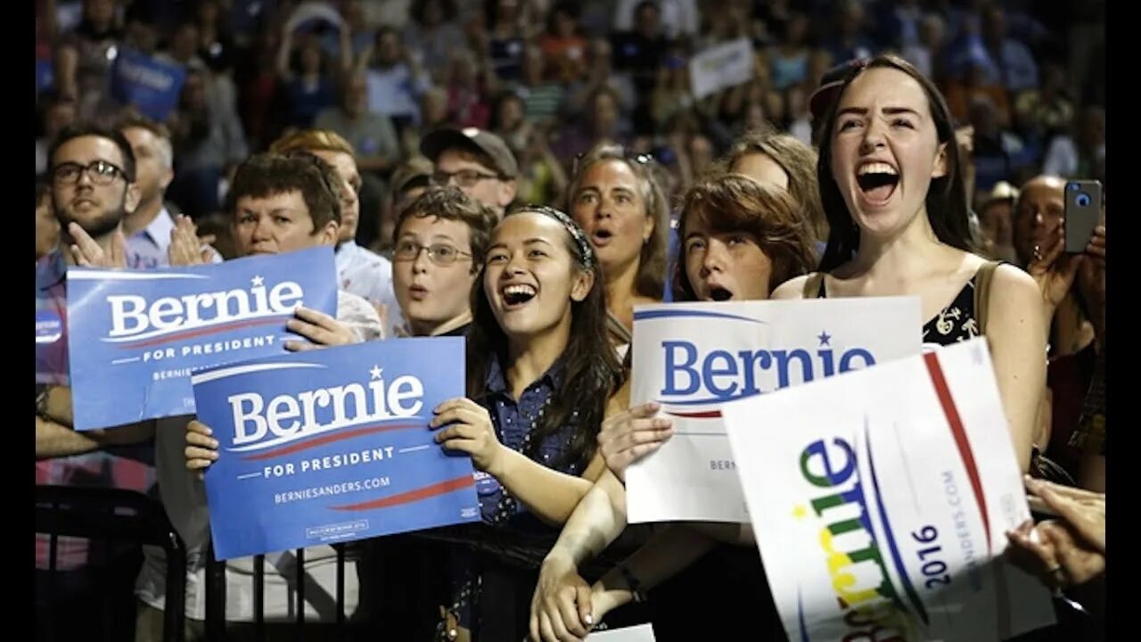 «Feel the Bern». Плакат. Lets go voter.