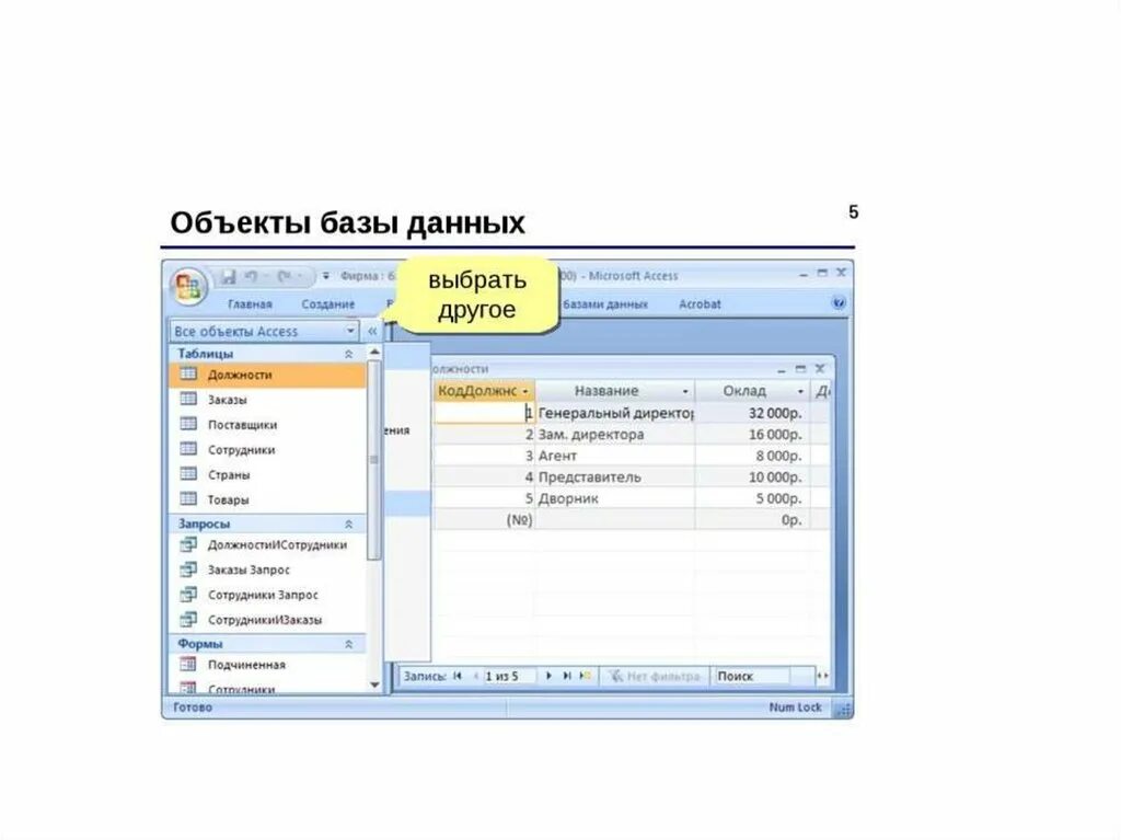 СУБД МС access. Объекты базы данных МС аксесс. Элементы базы данных access. Элементы баз данных access 2016. Назначения access