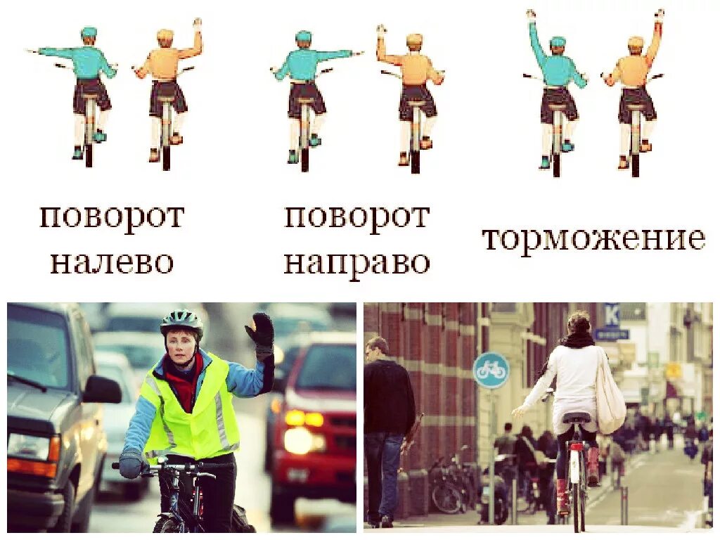 Знаки руками на дороге. Сигналы велосипедиста на дороге. Жесты велосипедиста. Сигналы велосипедиста рукой. Знаки велосипедиста руками.