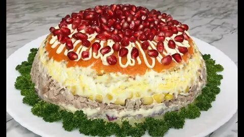 Праздничные салаты с языком