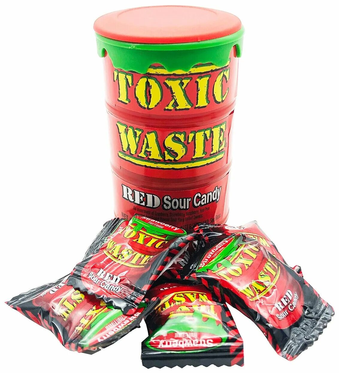 Кислые конфеты Toxic Waste ассорти вкусов, США, 4 вида по 42 г - купить с достав