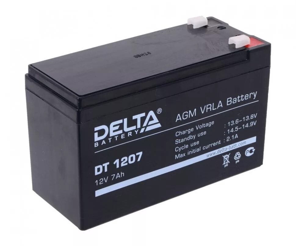 Dt 1207 12v 7ah. Delta DT 1207. DT 1207 Delta аккумулятор 7 Ач. Аккумуляторная батарея для ИБП Delta DTM 1207 12v 7ah. Аккумулятор Delta DTM 1207 (12v / 7ah).