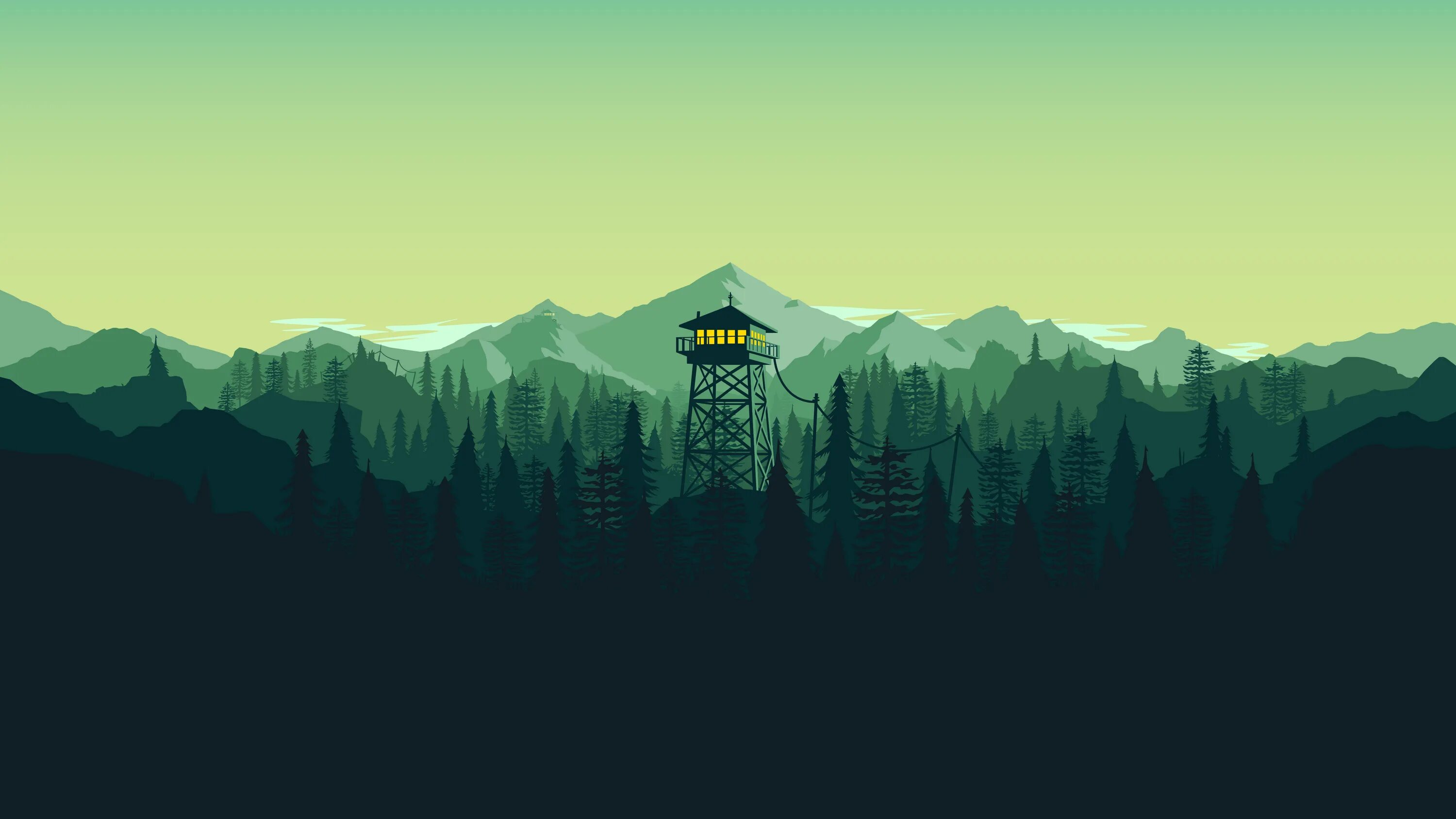 Flat dark. Firewatch Dark горы. Firewatch Юджин.