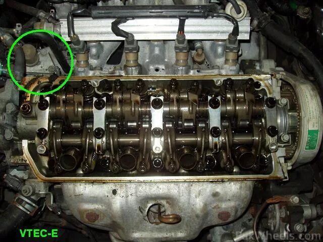 Где находится клапан втек Замена прокладки клапана VTEC (зад) Acura TSX ( Хонда Аккорд 7 ) Acura TSX (1G