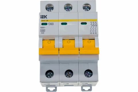 Автоматические выключатели 63 а iek