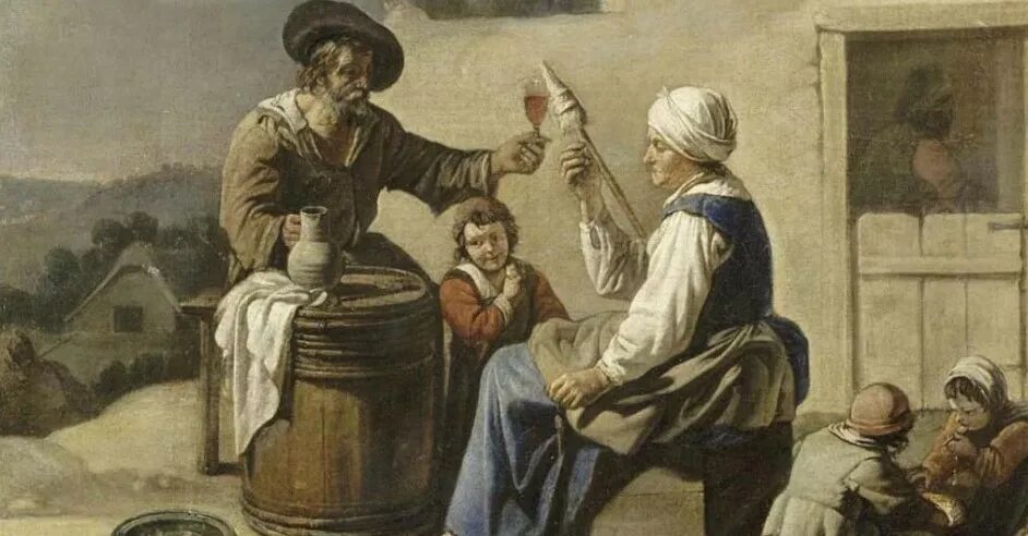 Сын пьяница. Пьющие крестьяне. Вино средневековье. Ленен Крестьянская Трапеза. Крестьяне пьют картина.