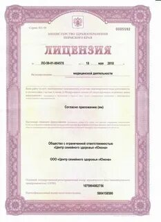Группы лицензий