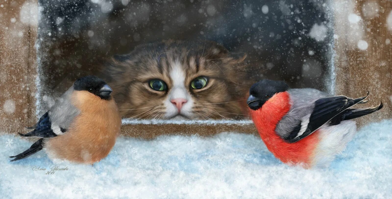 Песня я ловлю птичку. Кошки зимой. Зимние картинки на рабочий стол. Зима птицы. Птицы на снегу.