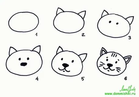 Быстро нарисовать котика легко
