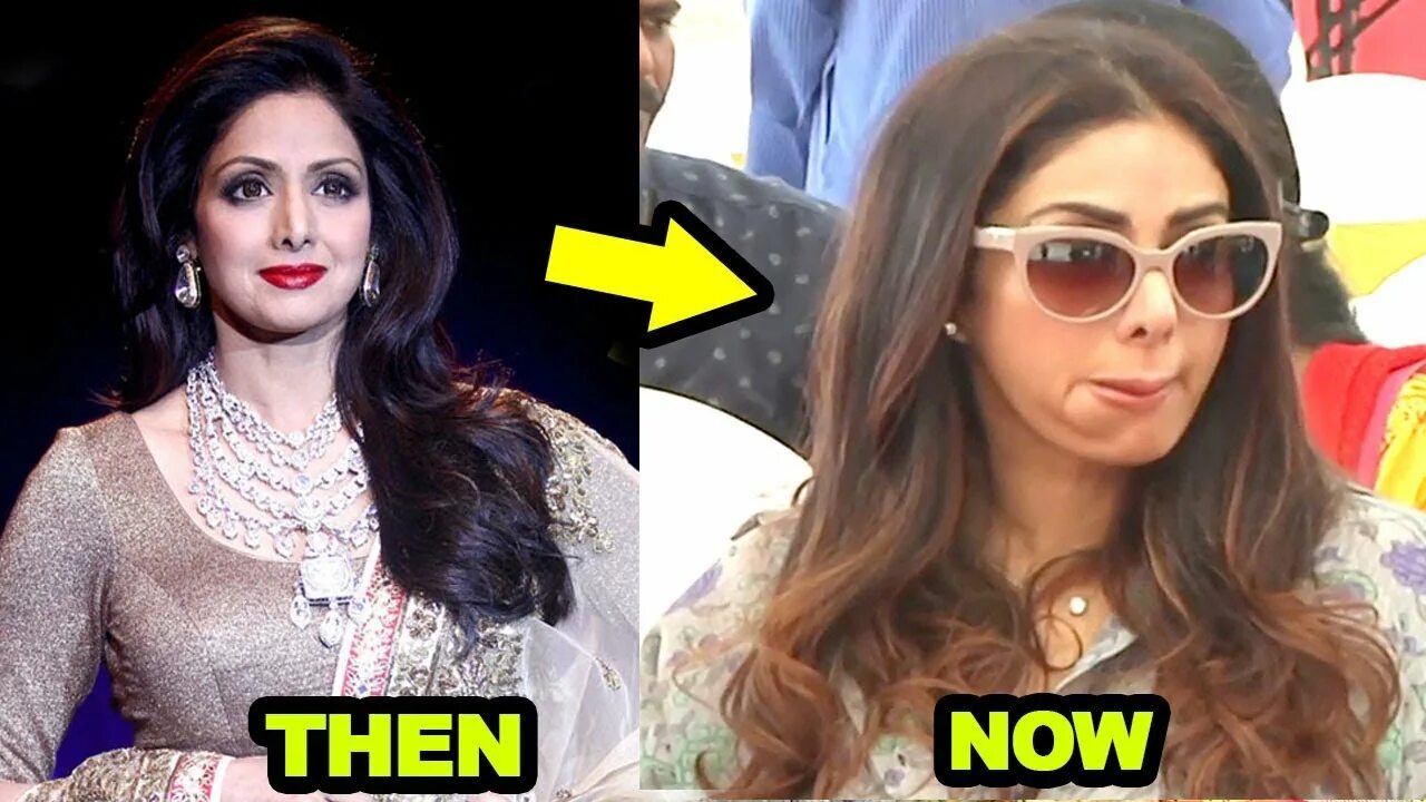 Sridevi Transformation Sridevi before and after plastic surgery - YouTube