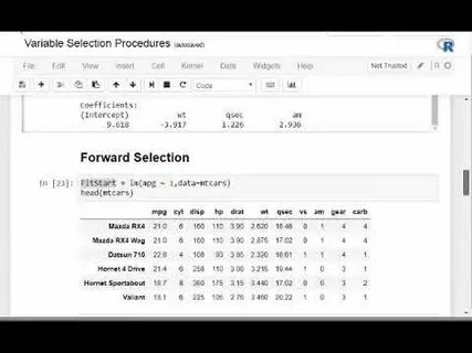 Forward selection