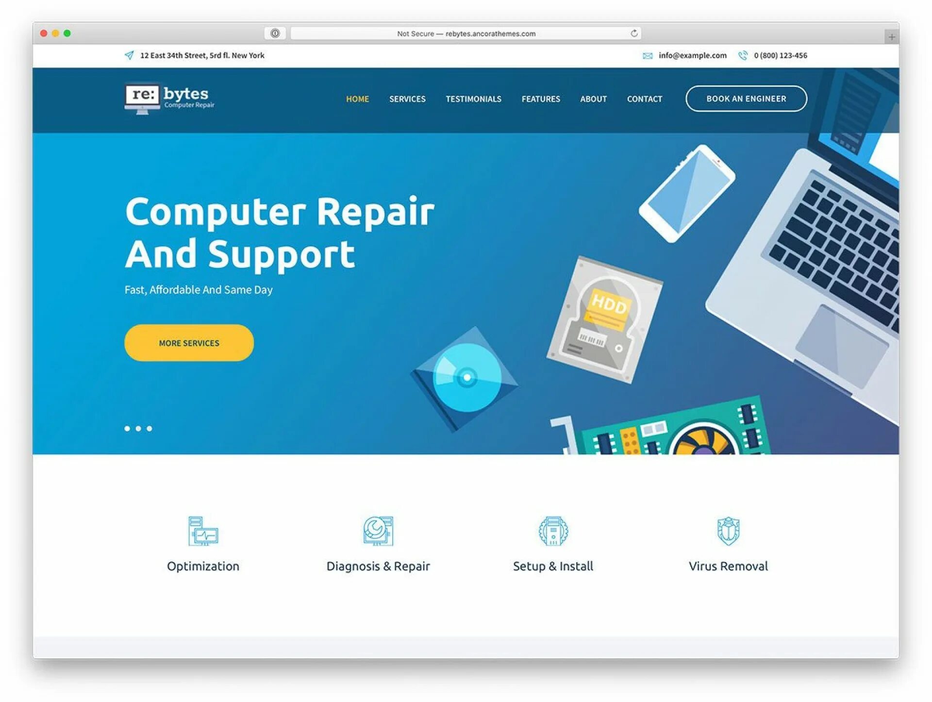 WORDPRESS plugin Repair service. Computer service menu. Com service сайт