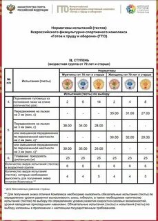 Шестая ступень нормативы
