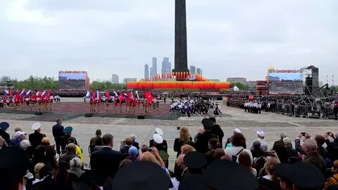 Кавалерийский парад победы на поклонной горе