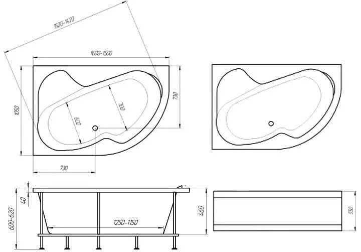 Ванна акриловая 150*110. Ванна акриловая 110х70. Угловая акриловая ванна 150х90. Ванна 170 110 асимметричная. Ванна ширина 90