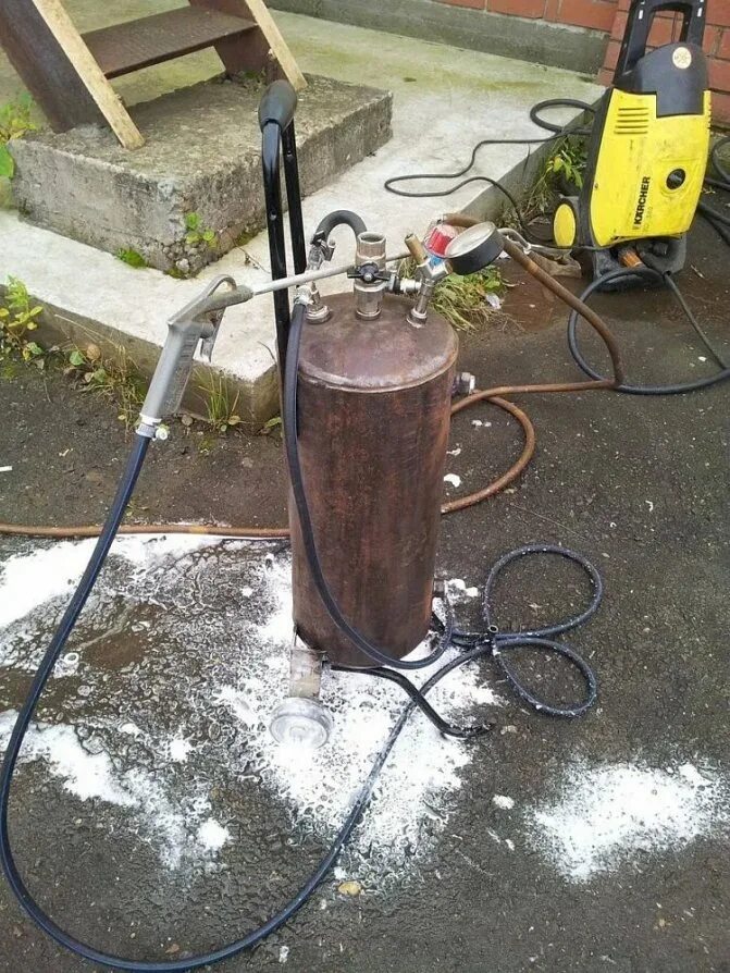 Пеногенератор из огнетушителя оп-5. Пеногенератор 200 литров. Как сделать пеногенератор своими руками для мойки. Пеногенератор пу 50 для пенобетона. Как сделать пеногенератор своими руками для мойки.