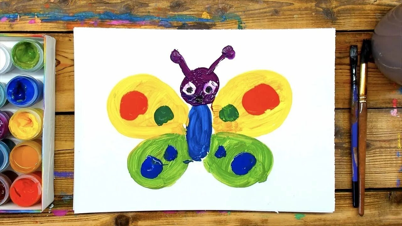 Рисование для детей. Краски для рисования. Рисунки красками. Рисование краскам для малы.