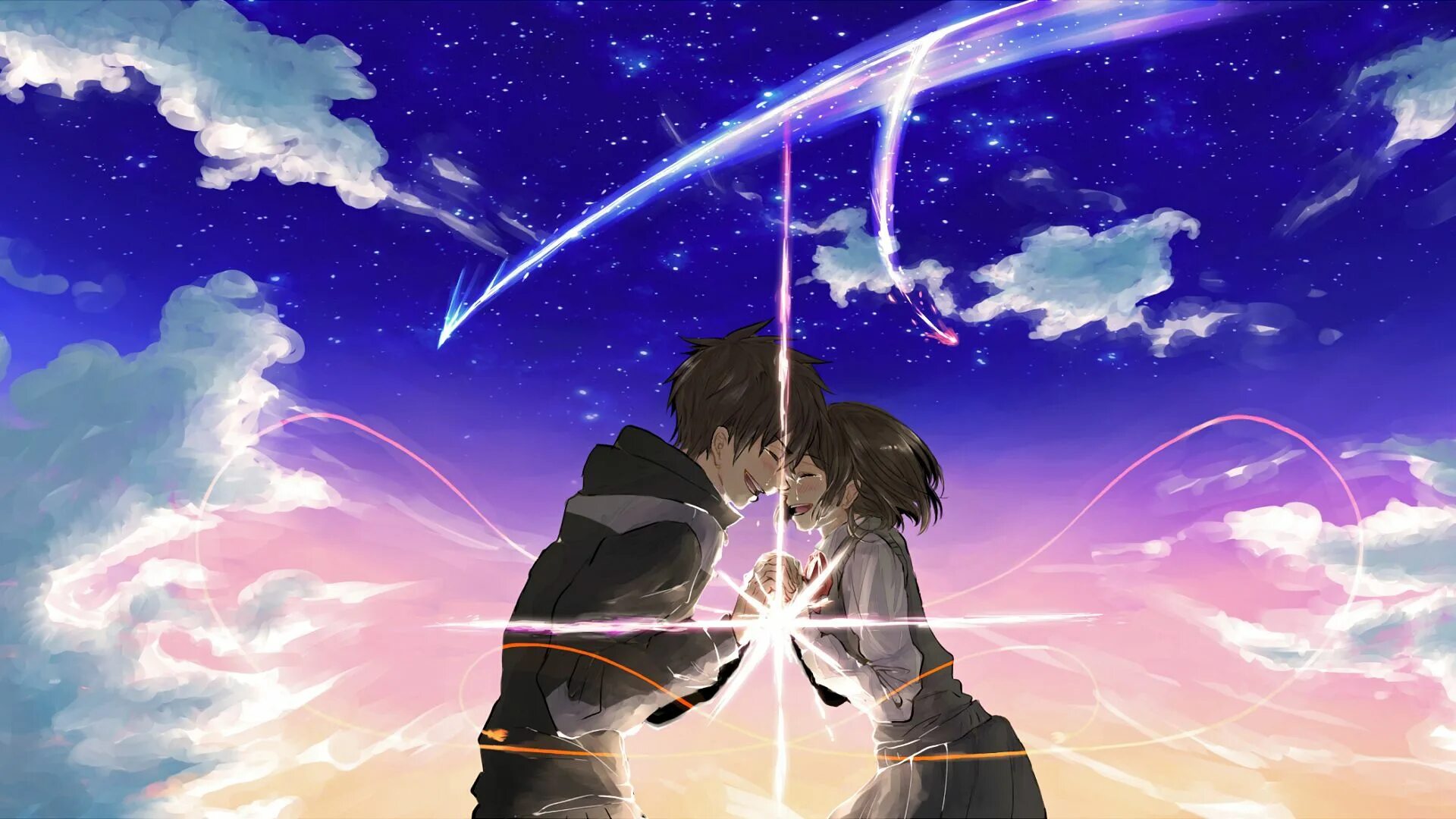 Your name песня перевод. Макото синкай твое имя. kimi no nawa обои. radwimps your name.