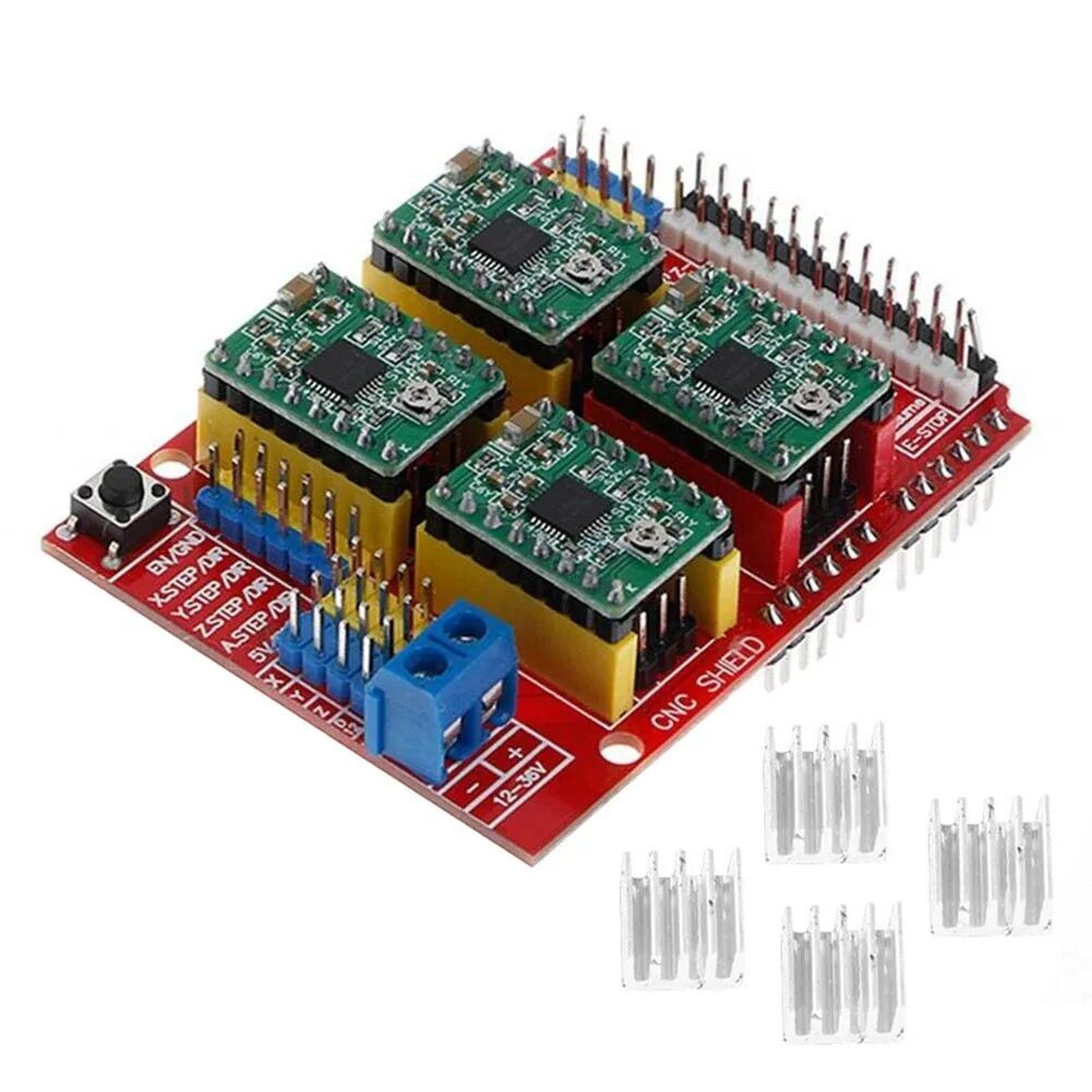 Cnc shield v3. Shield v3 drv8825. a4988 3.3v. плата расширения а4988. a4988 shield.