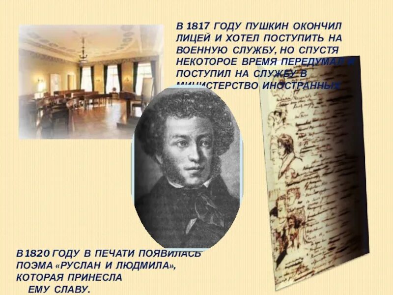 Жизнь пушкина в петербурге после лицея
