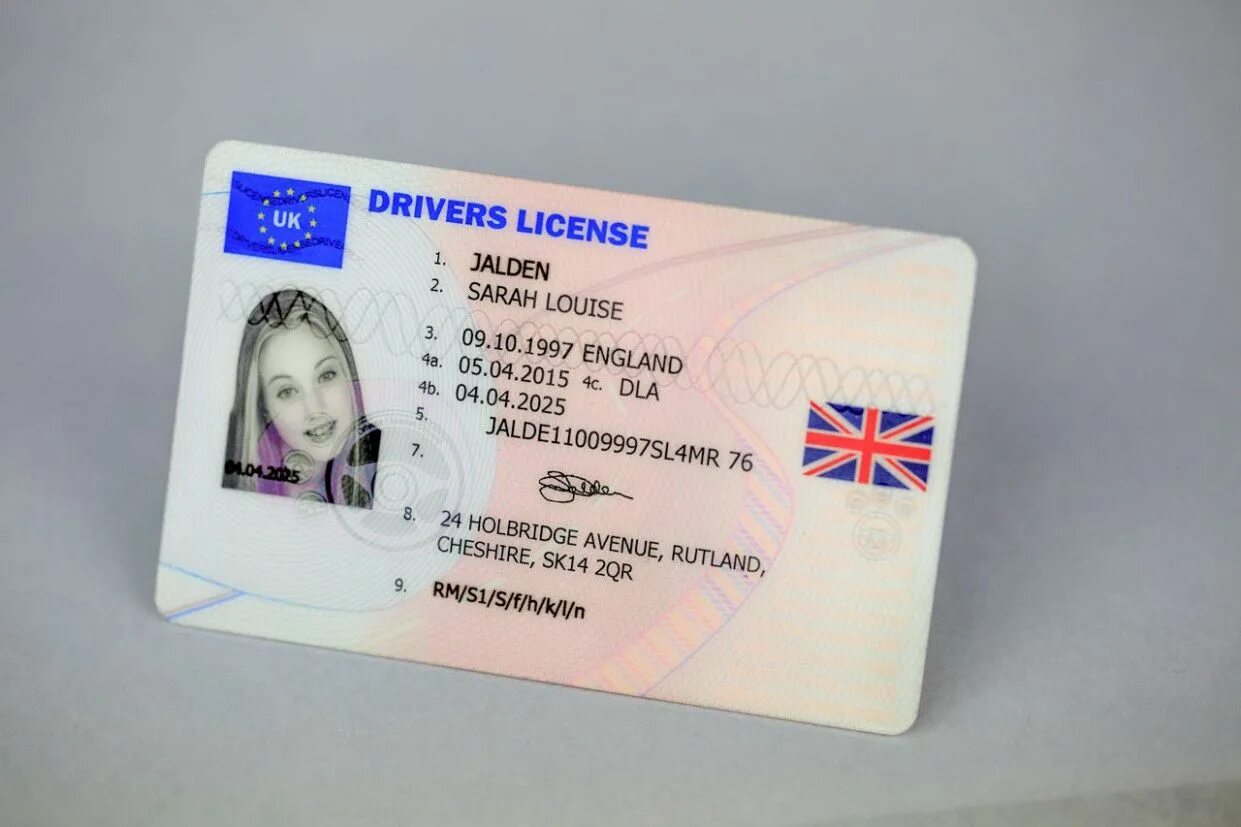 Ids license. ID карта. ID Card Великобритании.